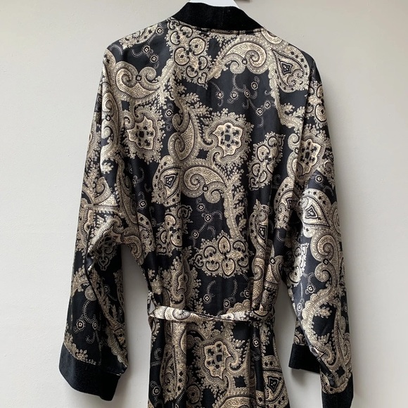 Vintage satin dressing gown fits uk 12 14 st Michael M&S - Picture 10 of 10